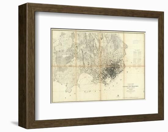 City of San Francisco and Its Vicinity, California, c.1859-null-Framed Art Print