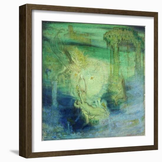 City of the Golden Gates (Study) 1919-William Shackleton-Framed Giclee Print