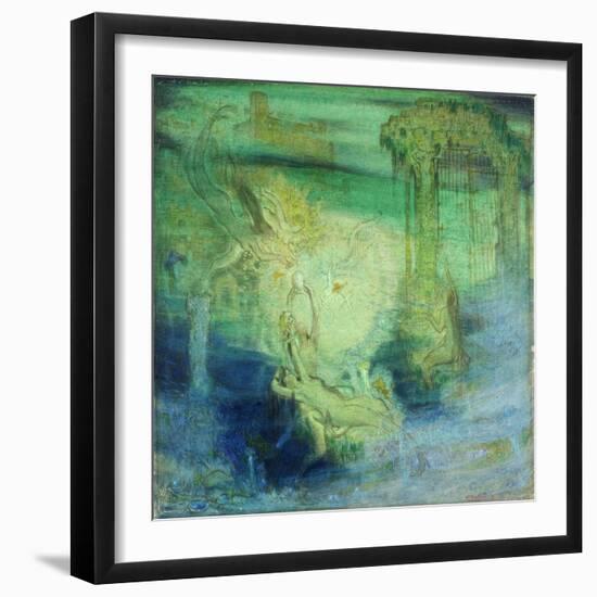 City of the Golden Gates (Study) 1919-William Shackleton-Framed Giclee Print