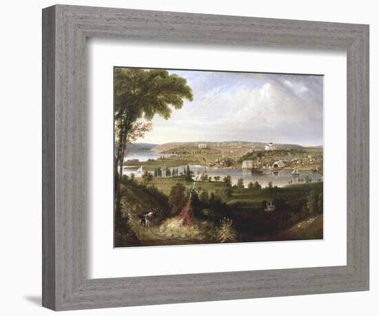 City of Washington, Dc from Beyond the Navy Yard-George Cooke-Framed Giclee Print