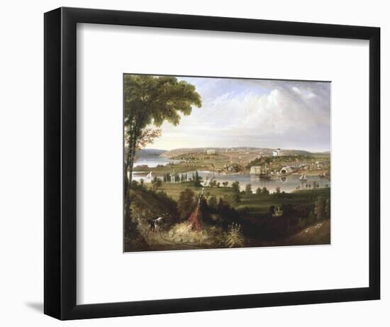 City of Washington, Dc from Beyond the Navy Yard-George Cooke-Framed Giclee Print