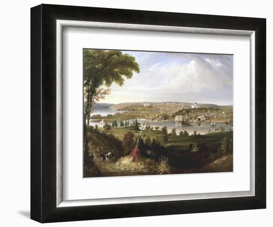 City of Washington, Dc from Beyond the Navy Yard-George Cooke-Framed Giclee Print