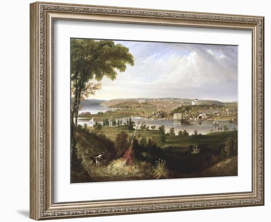 City of Washington, Dc from Beyond the Navy Yard-George Cooke-Framed Giclee Print