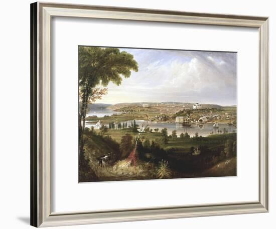 City of Washington, Dc from Beyond the Navy Yard-George Cooke-Framed Giclee Print