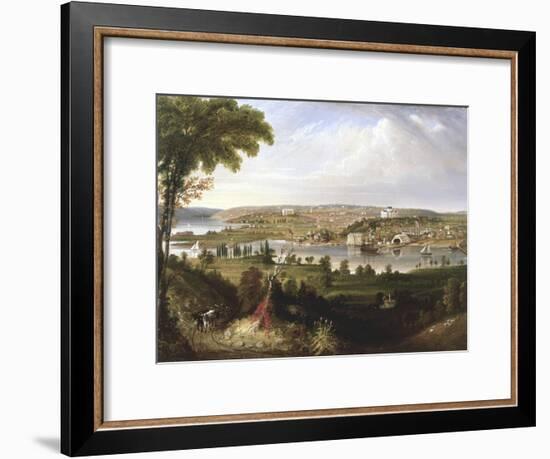 City of Washington, Dc from Beyond the Navy Yard-George Cooke-Framed Giclee Print