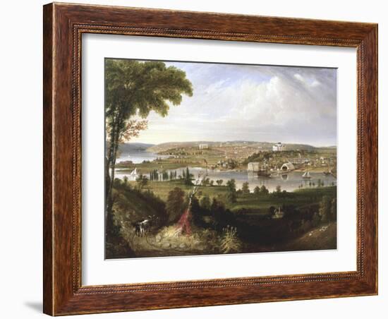 City of Washington, Dc from Beyond the Navy Yard-George Cooke-Framed Giclee Print