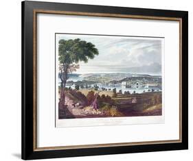 City of Washington from Beyond the Navy Yard, by William James Bennett (1787-1844) C.1834-George Cooke-Framed Giclee Print