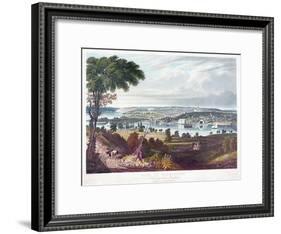 City of Washington from Beyond the Navy Yard, by William James Bennett (1787-1844) C.1834-George Cooke-Framed Giclee Print