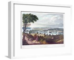 City of Washington from Beyond the Navy Yard, by William James Bennett (1787-1844) C.1834-George Cooke-Framed Giclee Print