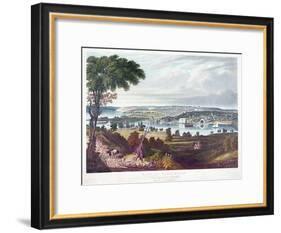 City of Washington from Beyond the Navy Yard, by William James Bennett (1787-1844) C.1834-George Cooke-Framed Giclee Print