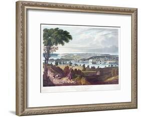 City of Washington from Beyond the Navy Yard, by William James Bennett (1787-1844) C.1834-George Cooke-Framed Giclee Print
