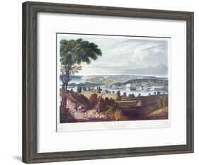 City of Washington from Beyond the Navy Yard, by William James Bennett (1787-1844) C.1834-George Cooke-Framed Giclee Print