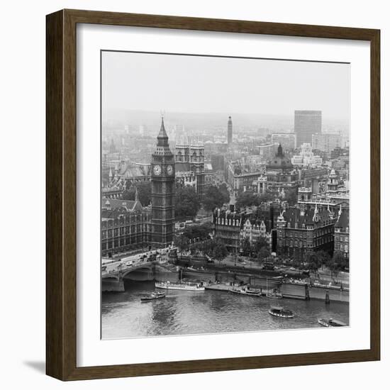 City Of Westminster From The South Bank Of The Thames, 1963-Henry Grant-Framed Giclee Print