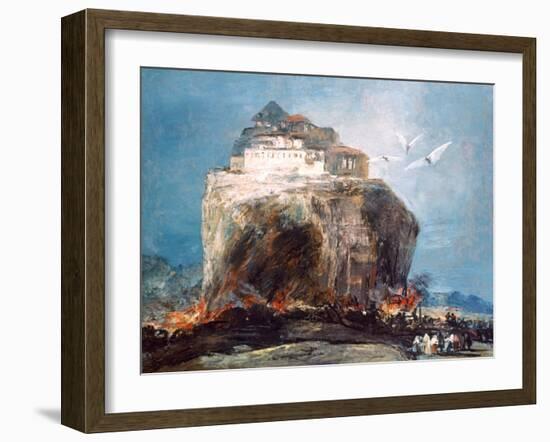 City on the Rock, C1878-1918-Eugenio Lucas Villamil-Framed Giclee Print