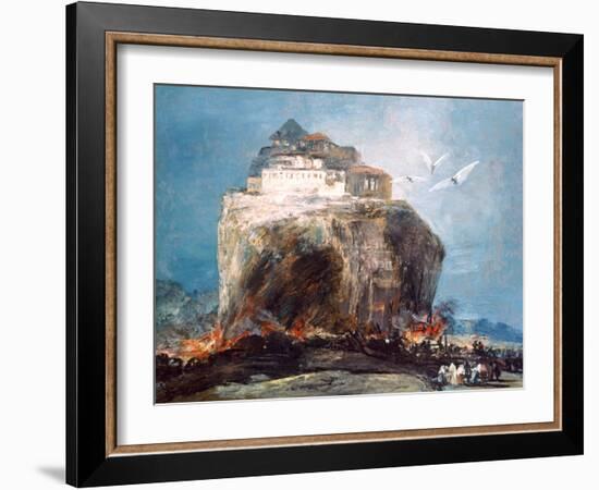 City on the Rock, C1878-1918-Eugenio Lucas Villamil-Framed Giclee Print