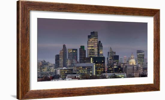 City panorama from Post Building 2023, London, England, United Kingdom, Europe-Charles Bowman-Framed Photographic Print