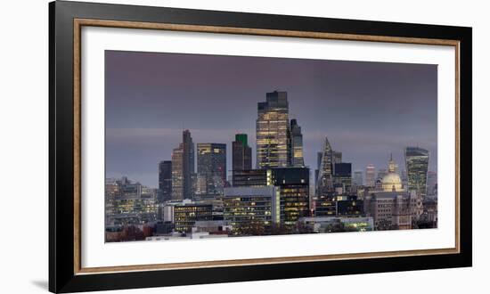 City panorama from Post Building 2023, London, England, United Kingdom, Europe-Charles Bowman-Framed Photographic Print