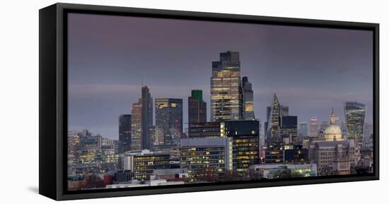 City panorama from Post Building 2023, London, England, United Kingdom, Europe-Charles Bowman-Framed Premier Image Canvas