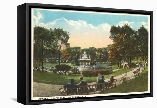 City Park, Saratoga Springs, New York-null-Framed Stretched Canvas