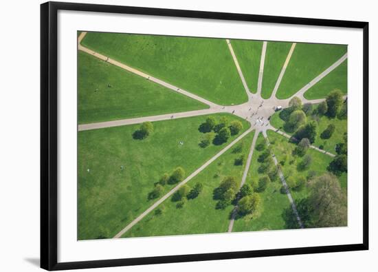 City Park View-Jason Hawkes-Framed Giclee Print