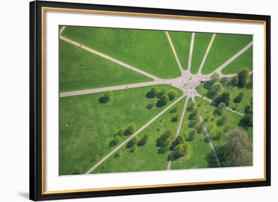 City Park View-Jason Hawkes-Framed Giclee Print