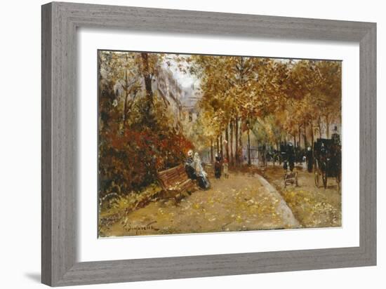 City Park-Pietro Scoppetta-Framed Giclee Print