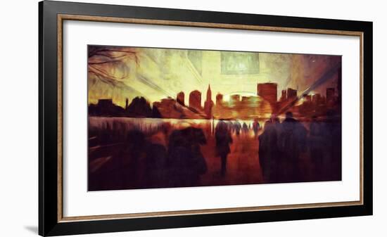 City Perspective I-Jean-François Dupuis-Framed Art Print