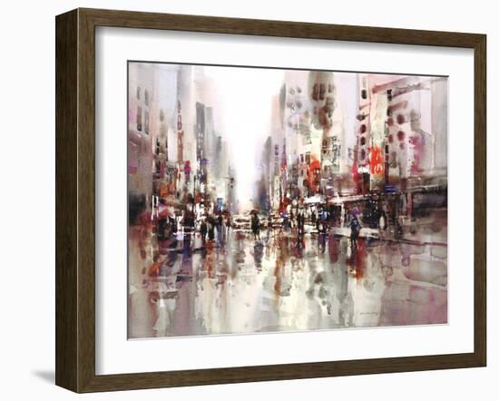 City Rain 1-Brent Heighton-Framed Art Print