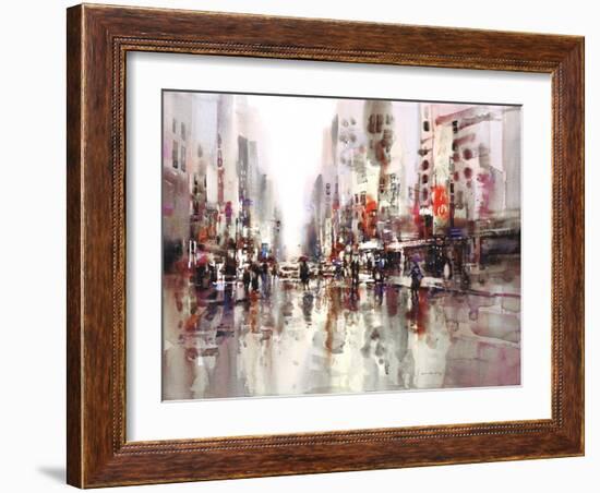 City Rain 1-Brent Heighton-Framed Art Print