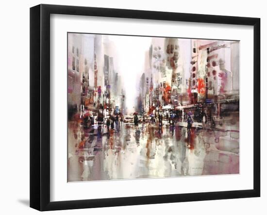 City Rain 1-Brent Heighton-Framed Art Print