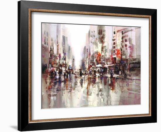 City Rain 1-Brent Heighton-Framed Art Print