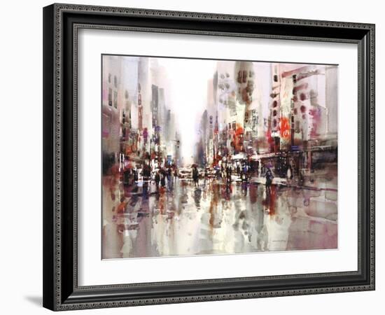 City Rain 1-Brent Heighton-Framed Art Print