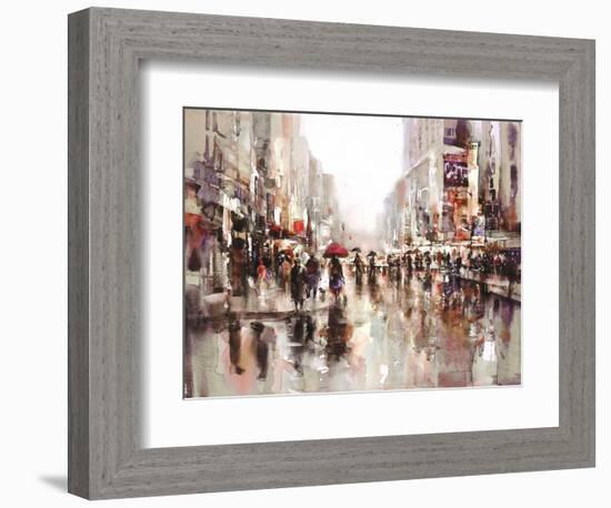 City Rain 2-Brent Heighton-Framed Art Print