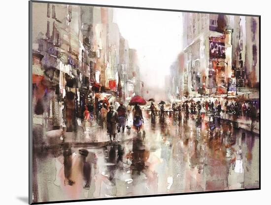 City Rain 2-Brent Heighton-Mounted Art Print