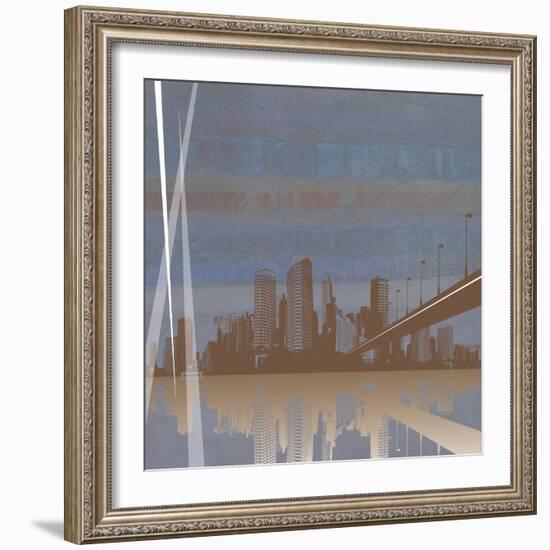 City Scape-Sloane Addison  -Framed Art Print