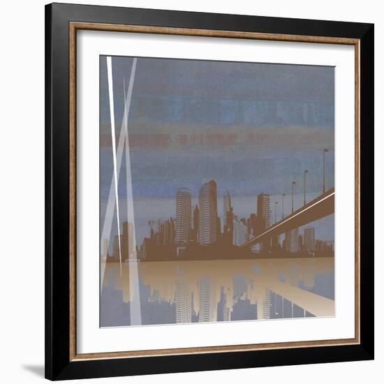 City Scape-Sloane Addison  -Framed Art Print