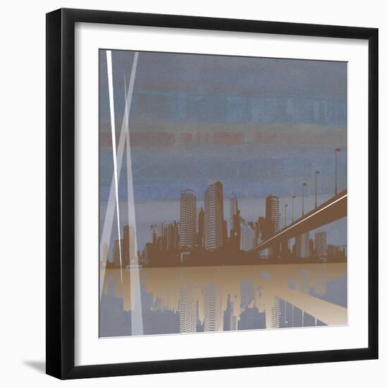 City Scape-Sloane Addison  -Framed Art Print