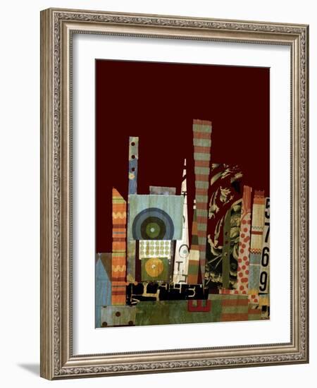 City Scapes Collage-Ricki Mountain-Framed Art Print