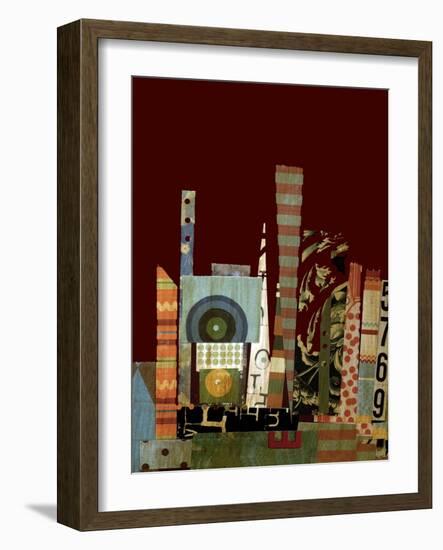 City Scapes Collage-Ricki Mountain-Framed Art Print