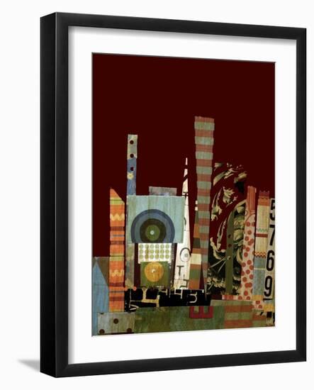 City Scapes Collage-Ricki Mountain-Framed Art Print