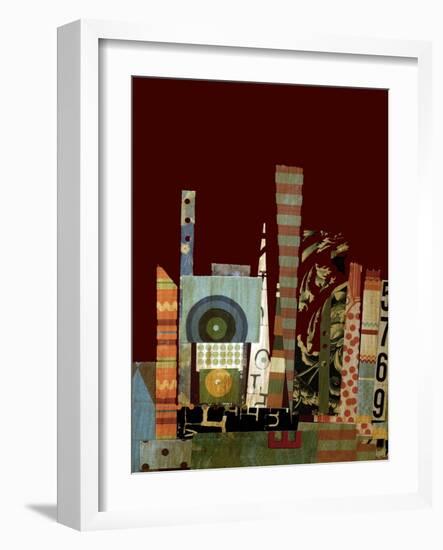 City Scapes Collage-Ricki Mountain-Framed Art Print
