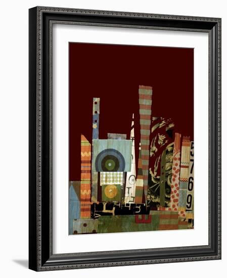 City Scapes Collage-Ricki Mountain-Framed Art Print