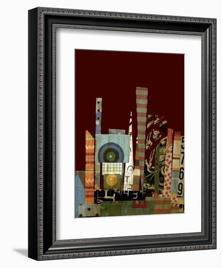 City Scapes Collage-Ricki Mountain-Framed Art Print