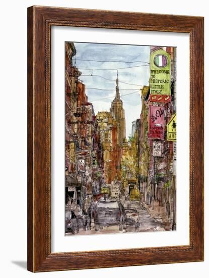 City Scene II-Melissa Wang-Framed Art Print