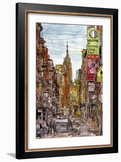 City Scene II-Melissa Wang-Framed Art Print