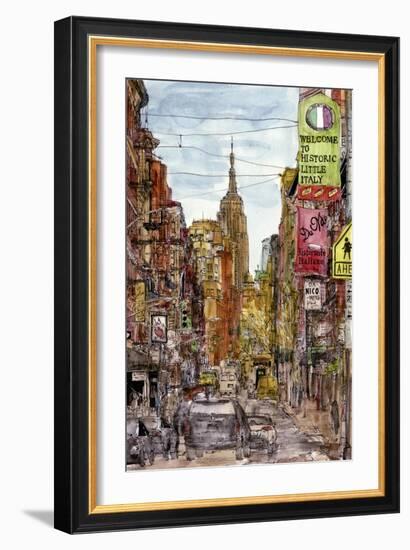 City Scene II-Melissa Wang-Framed Art Print