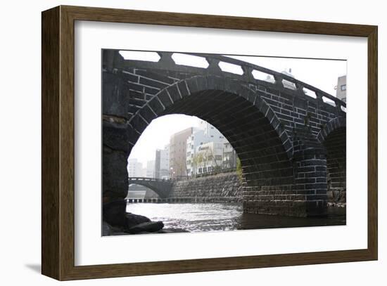 City Scenery Through Megane Bridge in Japan-Ryuji Adachi-Framed Art Print