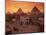 City Scenic with Pyramids, Giza Plateau, Egypt-Kenneth Garrett-Mounted Photographic Print