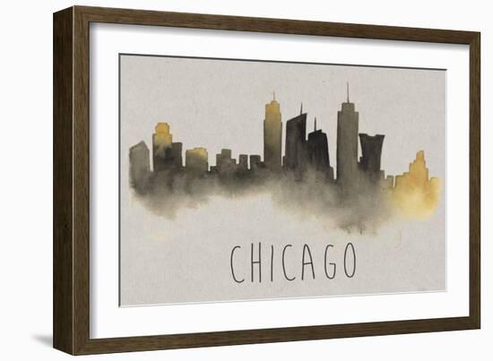 City Silhouettes II-Grace Popp-Framed Art Print