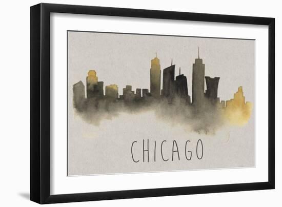 City Silhouettes II-Grace Popp-Framed Art Print